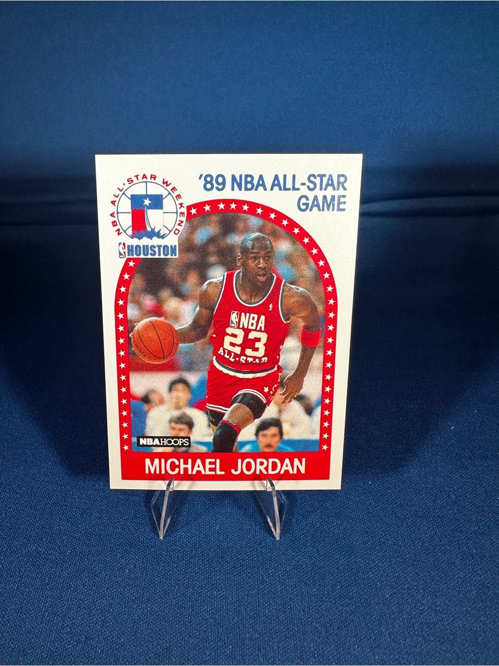 Michael Jordan 1989 NBA All-Star Hoops Card - Red/White